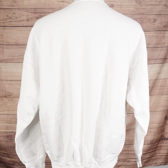 Vintage Grinch Sweatshirt XL White Graphic Dr Seuss Christmas 90s - Picture 8 of 12